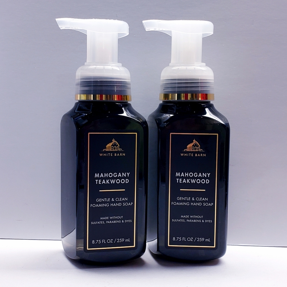 Bath & Body Works MAHOGANY TEAKWOOD Gentle & Clean Foaming Hand Soap (2 pcs)